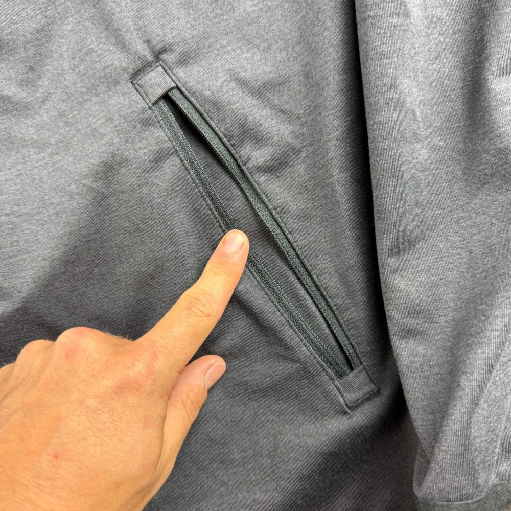 Vuori Sunday Element Jacket Men's XL Gray Hoodie Colorblock Gym Athleisure V215* - Picture 3 of 10
